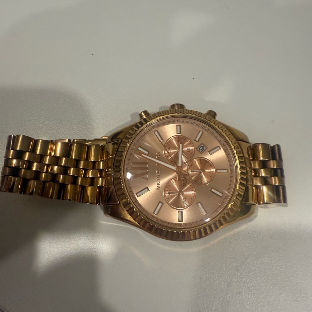Michael Kors Rose Gold Chronograph Watch